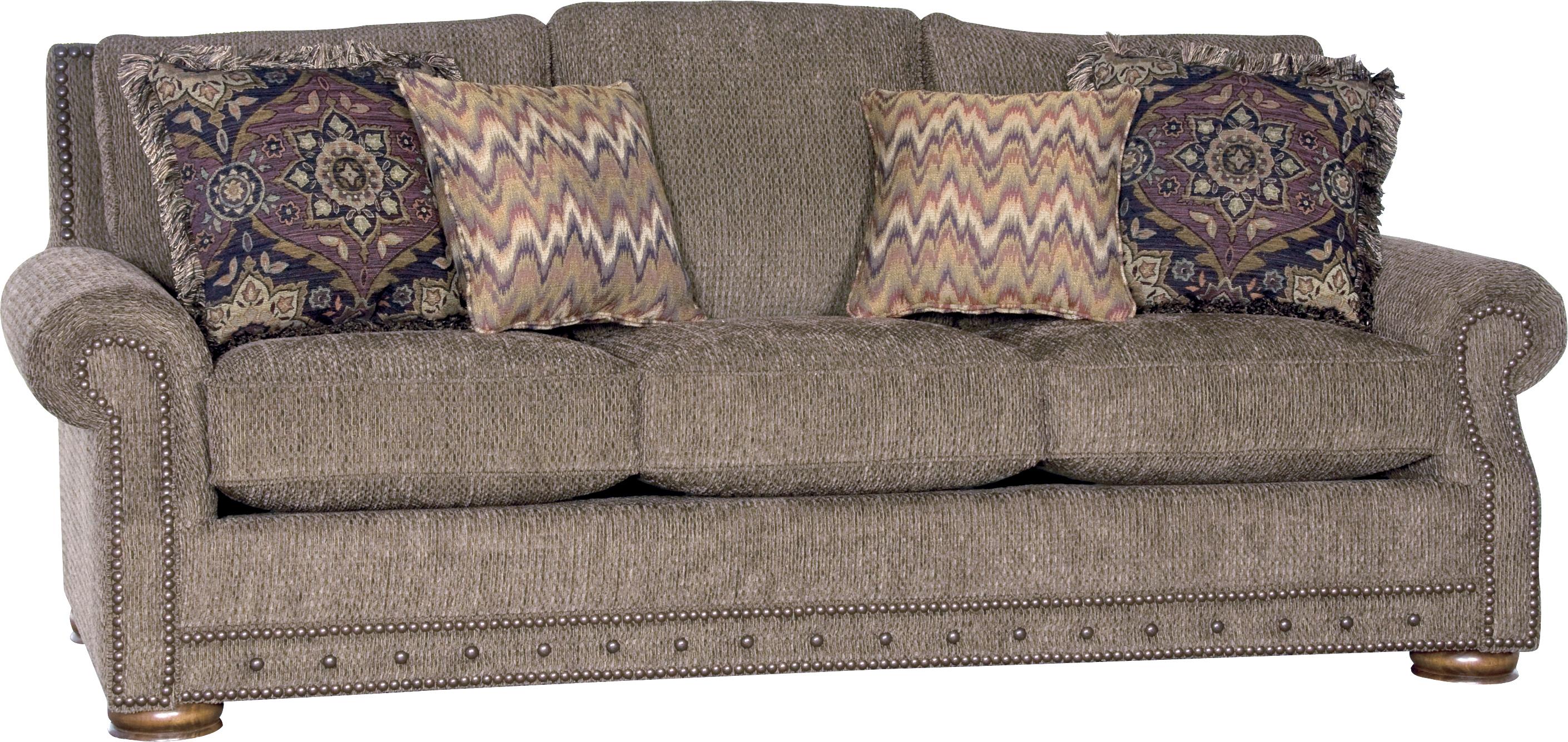Mayo 2900 Rolled Arm Sofa w/ Nailhead Trim Howell Furniture Sofas
